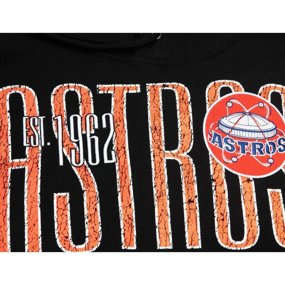 Mitchell & Ness Men's Black Houston Astros Team OG Fleece Pullover Hoodie M $125